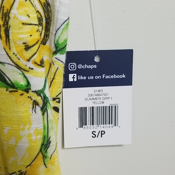 Nwt Chaps Fun Lemon Top - Size S - Picture 3 of 9